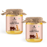 Pure A2 Desi Cow Ghee By Auric | Healthy & Delicious Desi Ghee For Daily Pooja & Daily Kitchen Dishes | 1 Litr (500ml * 2) 33.8 Ounce | Jar Pack
